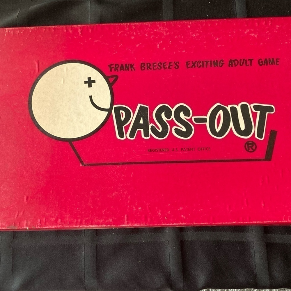 PassOut!  Board Game 1965 Vintage